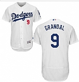 Los Angeles Dodgers #9 Yasmani Grandal White 2016 Flexbase Collection Stitched Baseball Jersey DingZhi,baseball caps,new era cap wholesale,wholesale hats